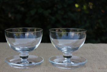 6 gamle dessert skåle