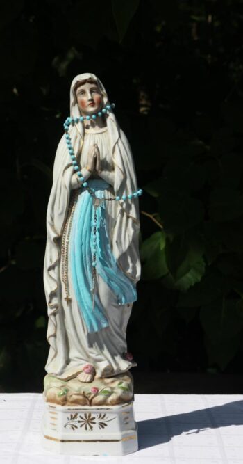 Gammel Madonna med rosenkrans